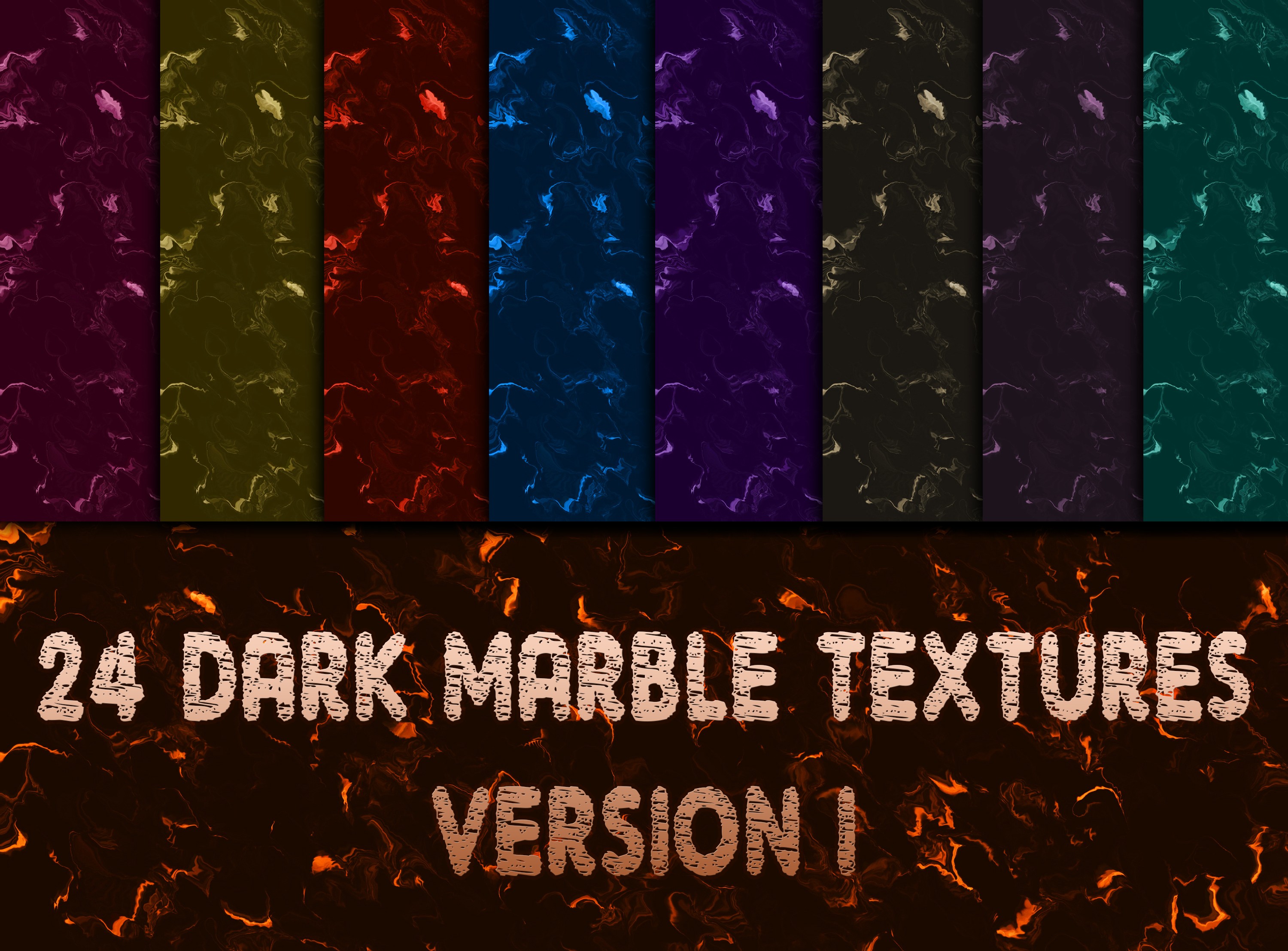 24 Digital Dark Marble Textures: Strategic Use for Design and Branding