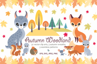 Autumn Woodland: A Collection of Vector Animals, Plants, and Design Elements for Creative Projects