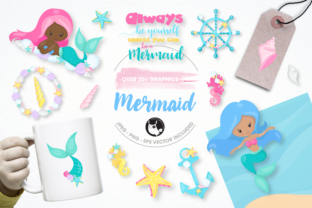 Be a Mermaid Graphics and Illustrations: A Creative Tool for Every Season