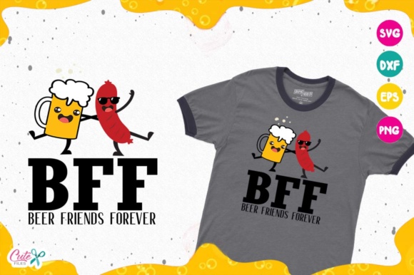 BFF Beer Friends Forever: A Versatile Design for Personalized Creations