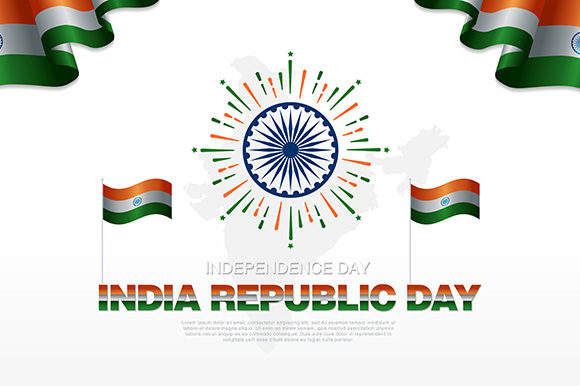 Decorative Indian Republic Day Banner
