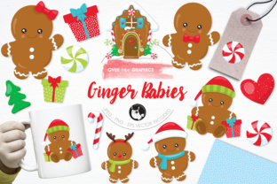 Ginger Babies Set: A Festive Typographic Treasure