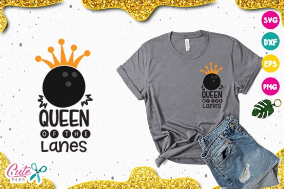 Queen of the Lanes SVG for Bowling Enthusiasts