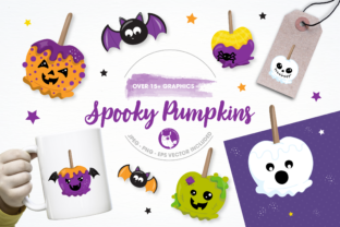 Spooky Pumpkins Graphics and Illustrations: A Versatile Resource for Creative Christmas Projects
