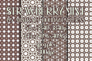 Strawberry Mint Subtle Holiday Patterns: A Versatile Design for Every Project