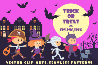 Trick or Treat 18 Children in Halloween Costumes: A Creative Resource for Designers