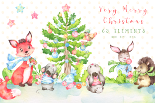 Very Merry Christmas Watercolor Set