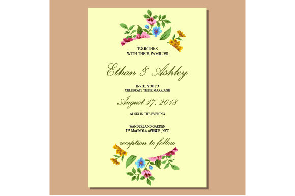 Wedding Invitation with Floral and Wedding Ornament Design: A Timeless Elegance for Special Occasions