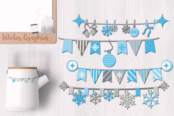 Winter Pennant Banners: A Versatile Design Element for Seasonal Creativity